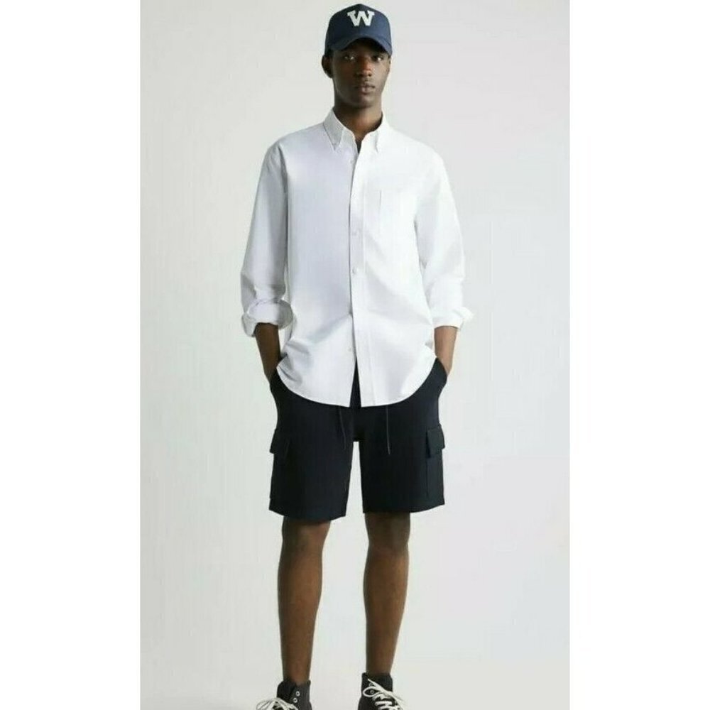 BRAND NEW!! Zara Men’s Cargo Shorts Black Size Large